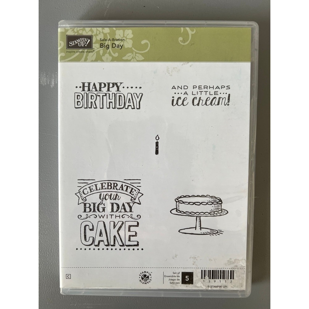 Stampin Up Big Day Stamps